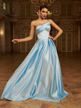 Luxury Corset Strapless A-line Prom Dress